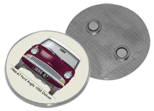 Ford Anglia 105E Deluxe 1966-67 Round Fridge Magnet